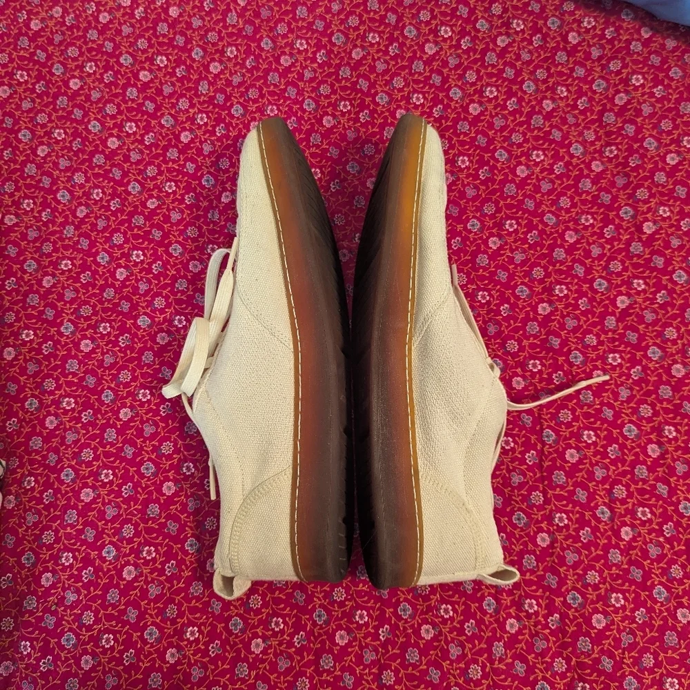 Everlane The‎ Tread Bare Sneaker Canvas Gum Sole Unisex Lightweight Shoe 12/10